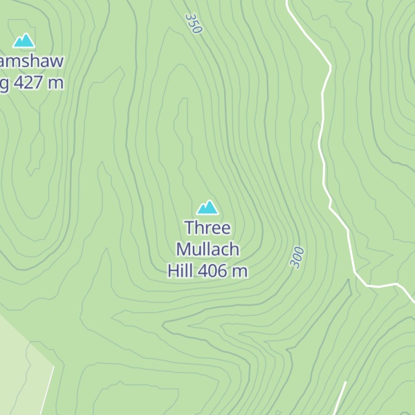 Map of Three Mullach Hill