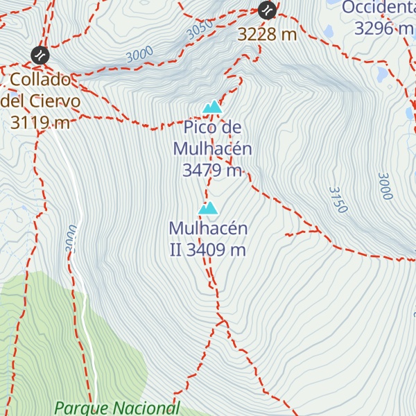Map of Mulhacén II
