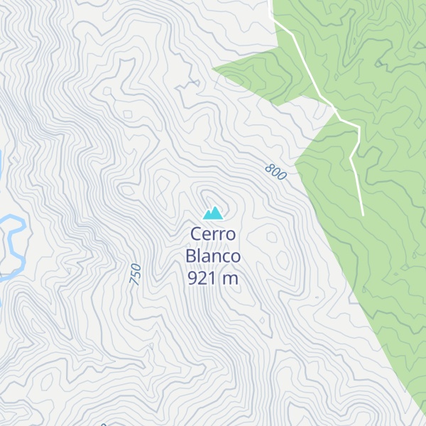Map of Cerro Blanco