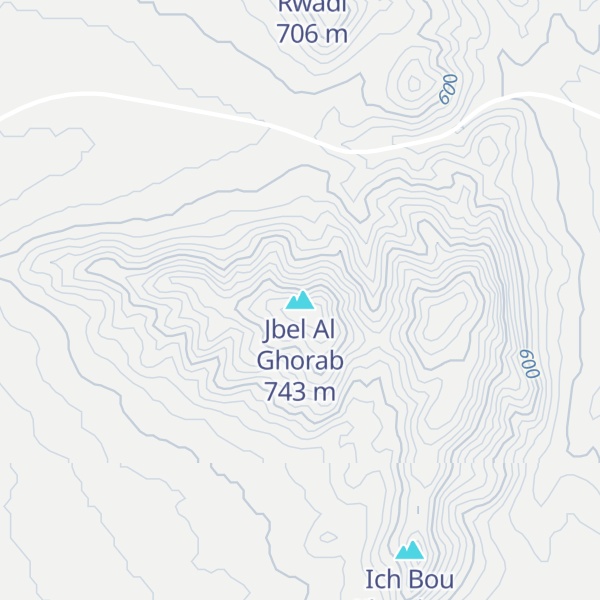 Map of Jbel Al Ghorab