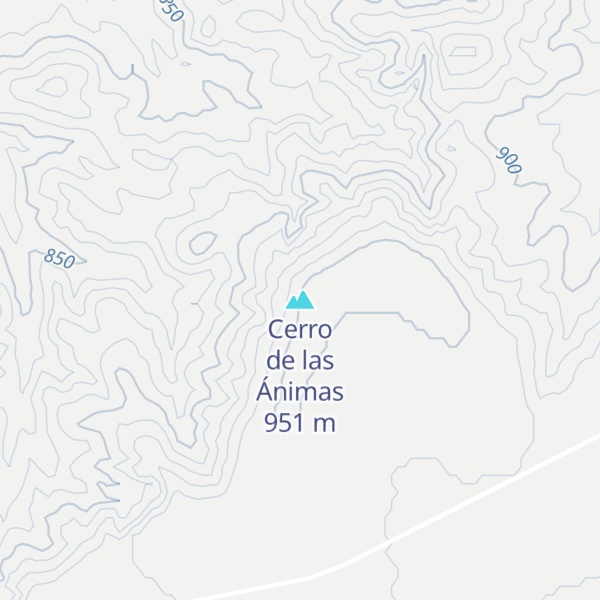 Map of Cerro de las Ánimas