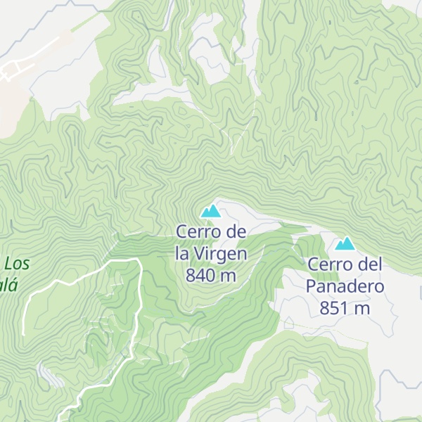 Map of Cerro de la Virgen