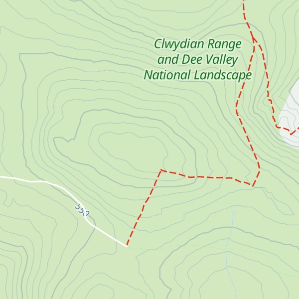 Map of Moel Fferna