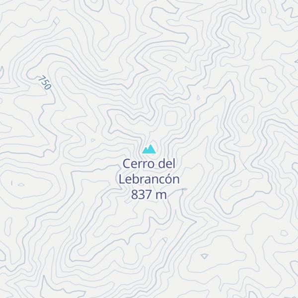 Map of Cerro del Lebrancón