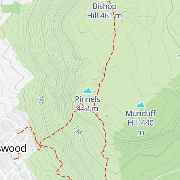 Map of White Craigs