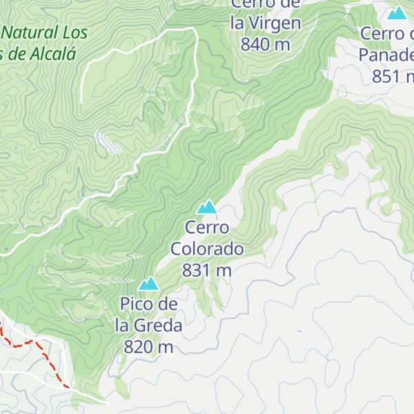 Map of Cerro Colorado