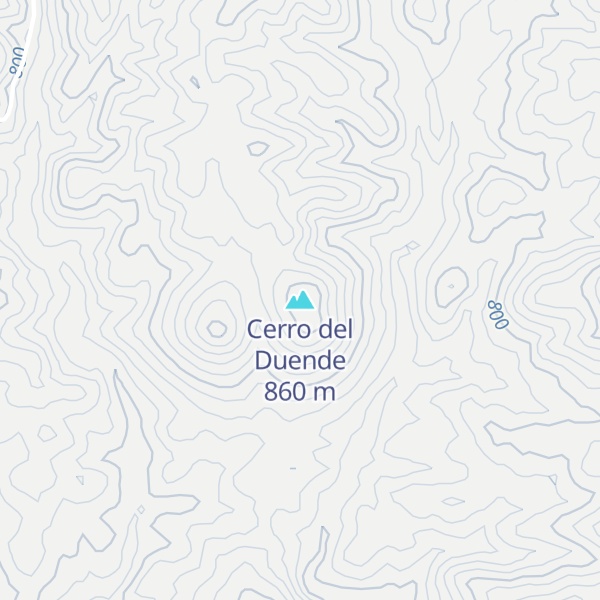Map of Cerro del Duende
