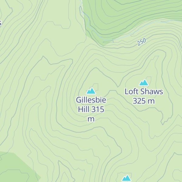Map of Gillesbie Hill