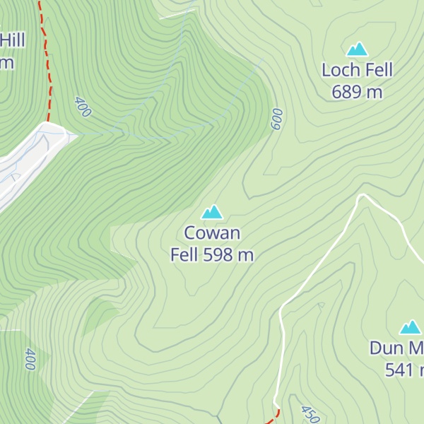 Map of Cowan Fell