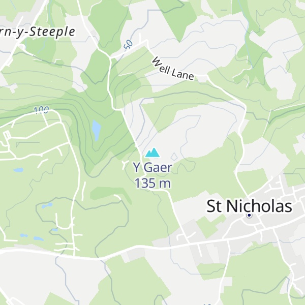 Map of Y Gaer