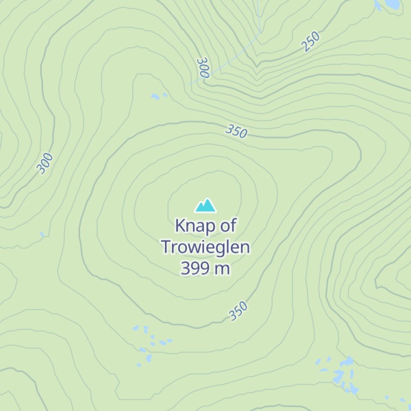 Map of Knap of Trowieglen