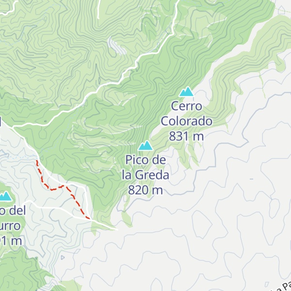 Map of Pico de la Greda
