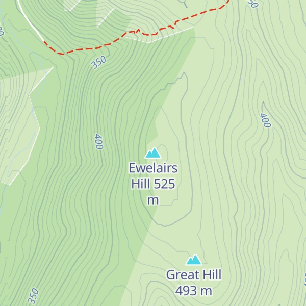 Map of Ewelairs Hill