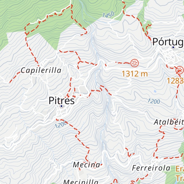 Map of Refugio Los Albergues