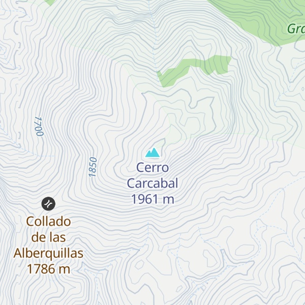 Map of Cerro Carcabal