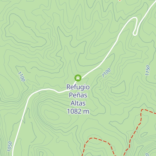 Map of Refugio Peñas Altas