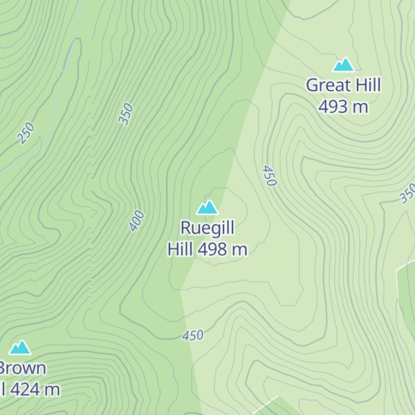 Map of Ruegill Hill