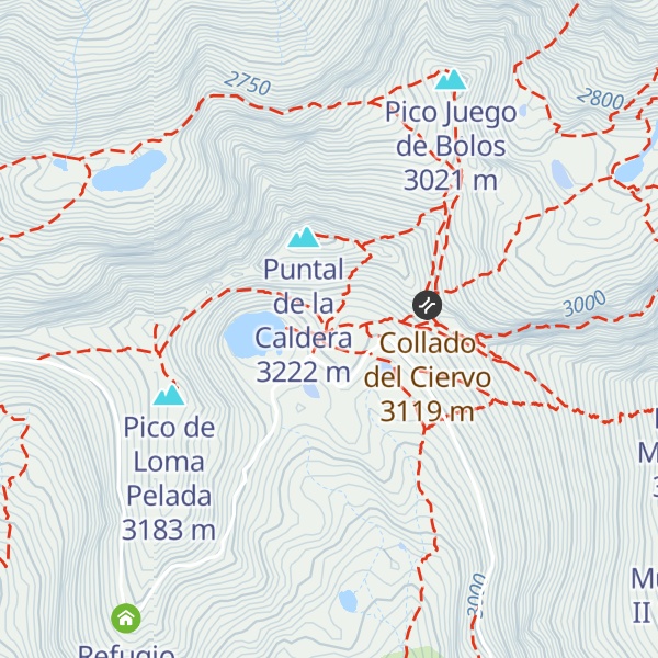 Map of Refugio Vivac de la Caldera