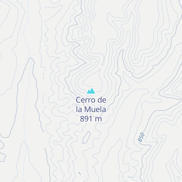 Map of Cerro de la Muela