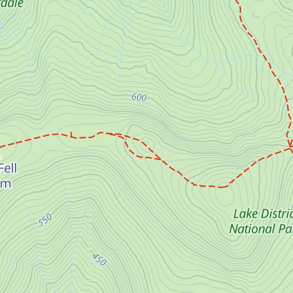 Map of Little Gowder Crag