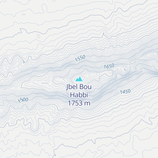 Map of Jbel Bou Habbi