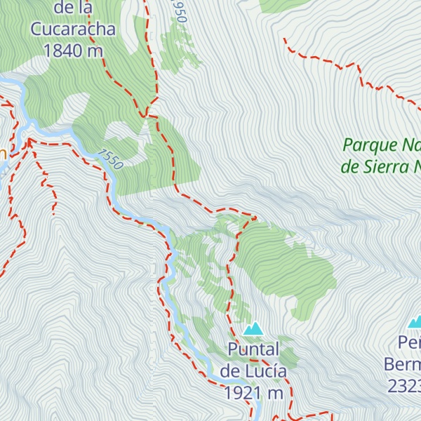 Map of Refugio del Aceral