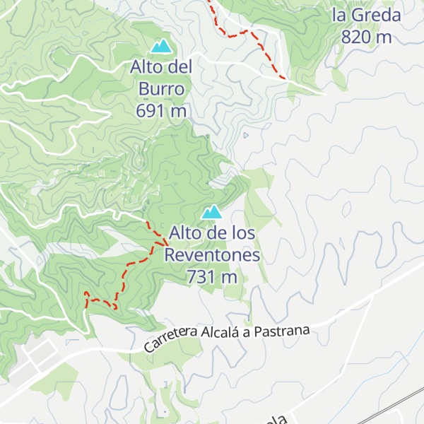 Map of Alto de los Reventones