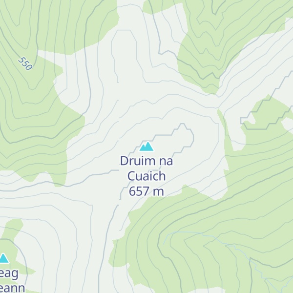 Map of Druim na Cuaich