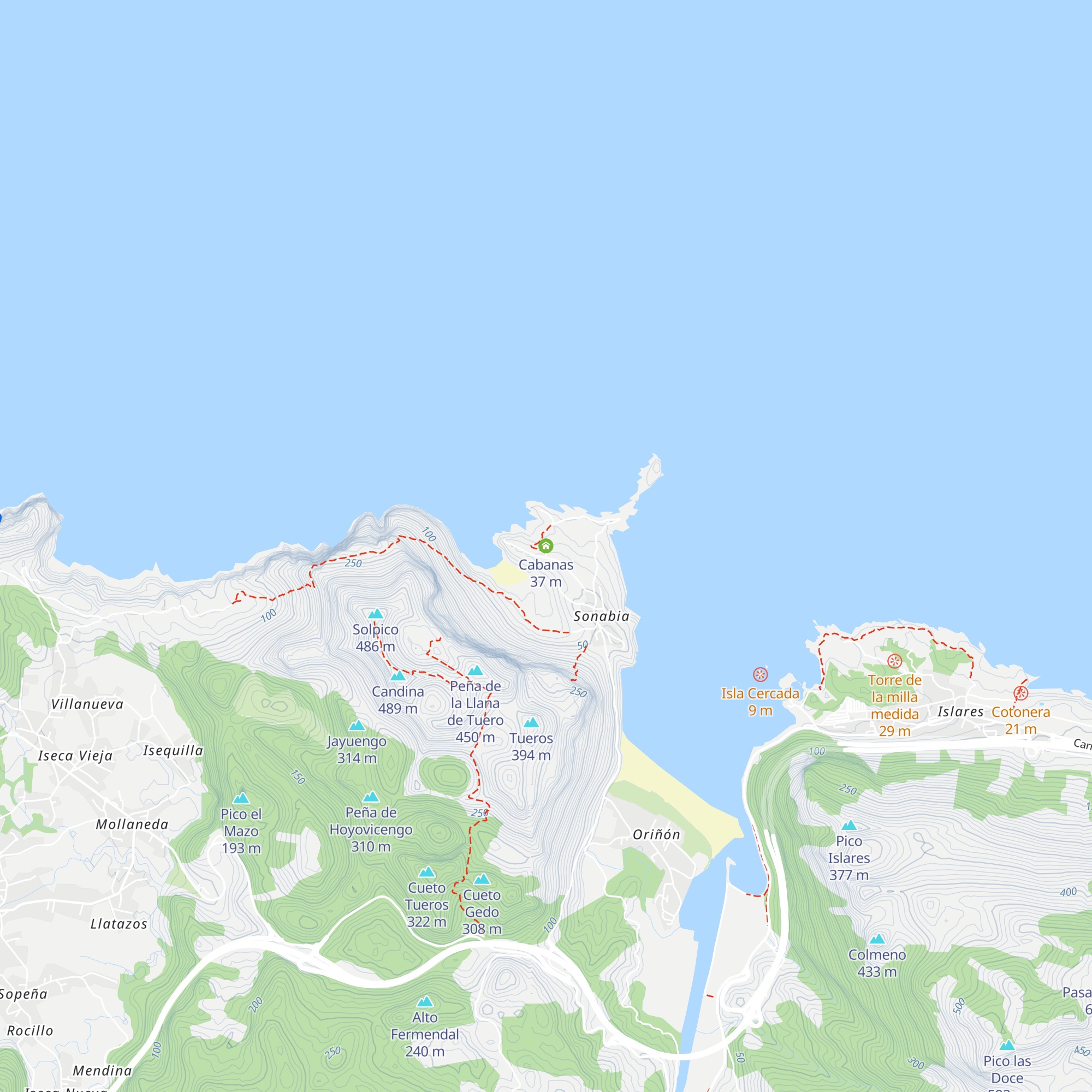 Cabanas map