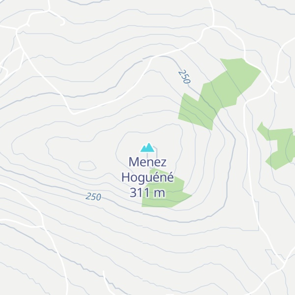 Map of Menez Hoguéné