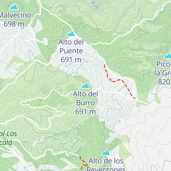 Map of Alto del Burro