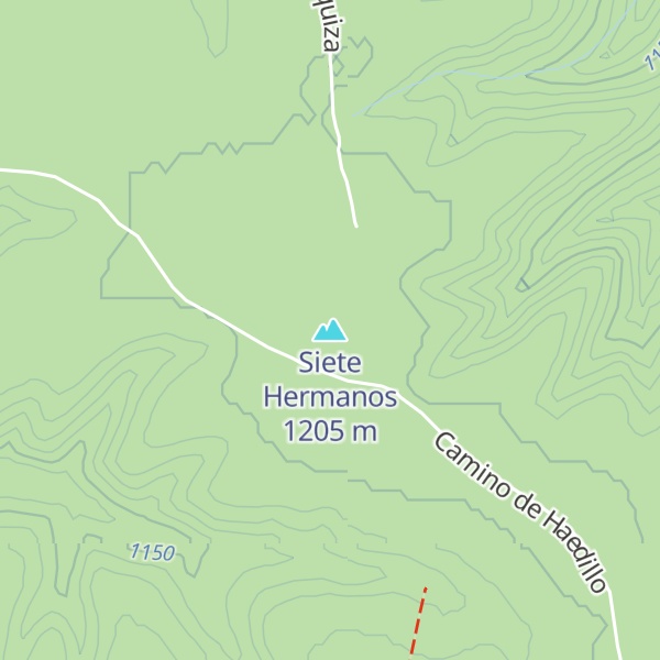 Map of Siete Hermanos