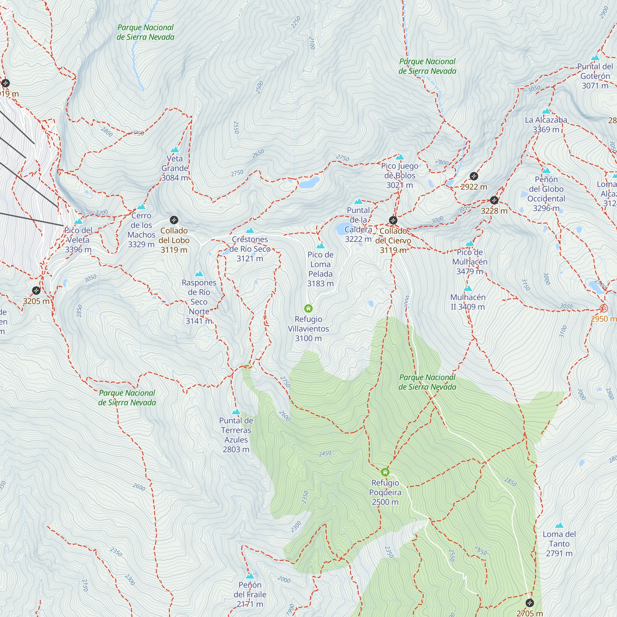 Refugio Villavientos map