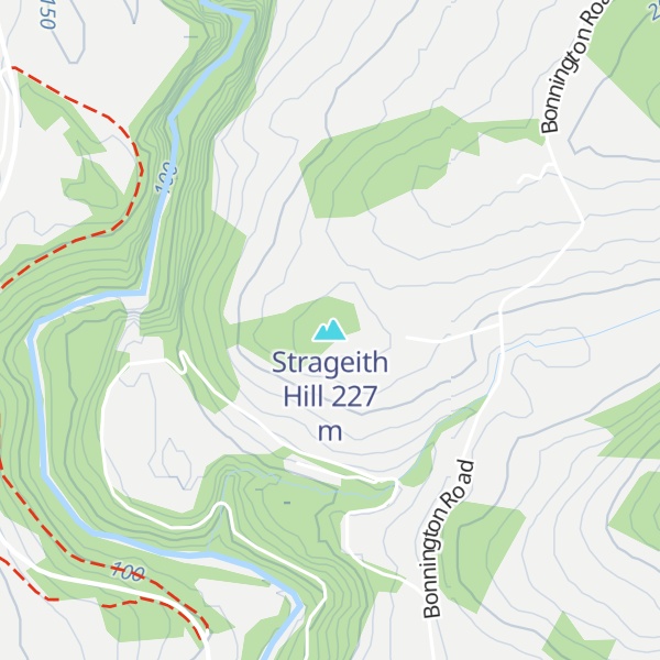 Map of Strageith Hill