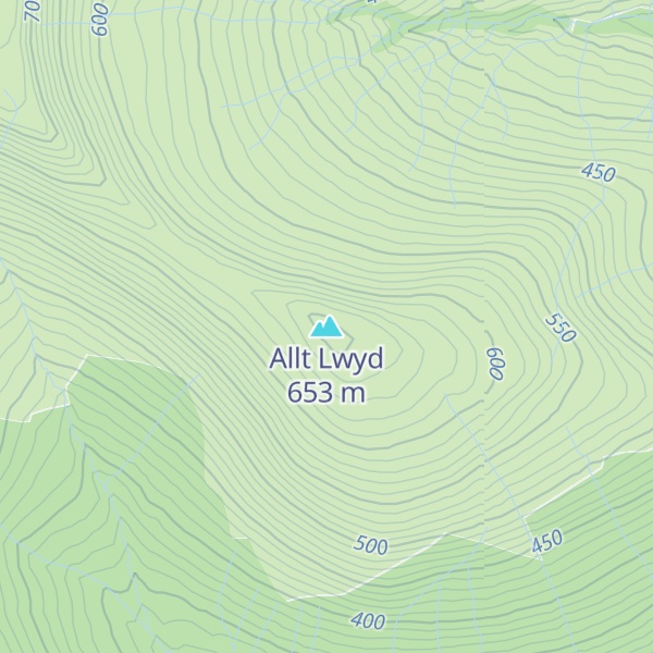 Map of Allt Lwyd