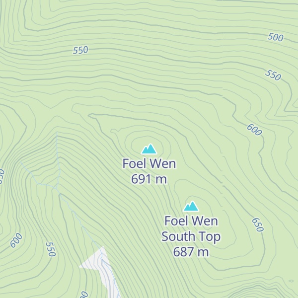 Map of Foel Wen