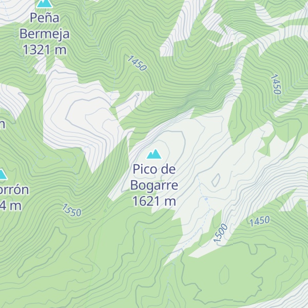 Map of Pico de Bogarre