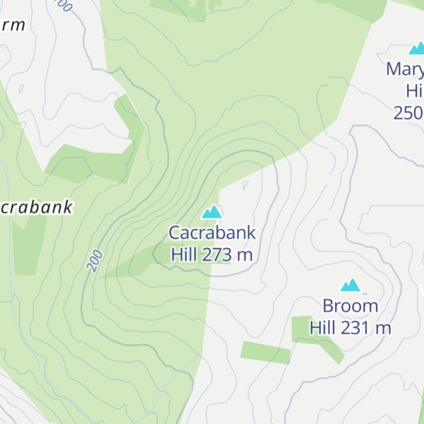 Map of Cacrabank Hill