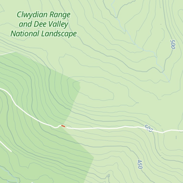 Map of Pen Creigiau'r Barcut