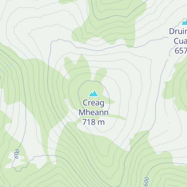 Map of Creag Mheann