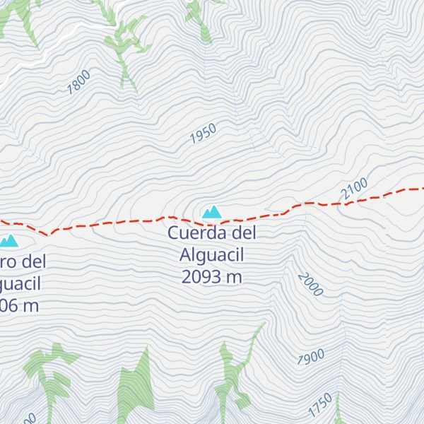 Map of Cuerda del Alguacil