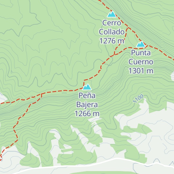Map of Peña Bajera