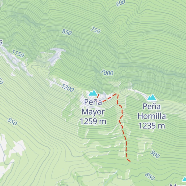 Map of Peña Mayor