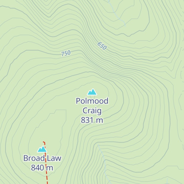 Map of Polmood Craig