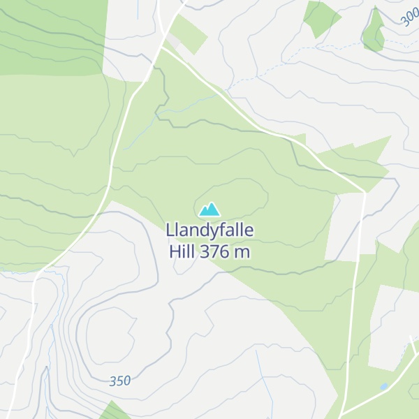 Map of Llandyfalle Hill