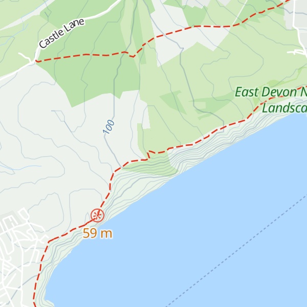 Map of West Down Beacon