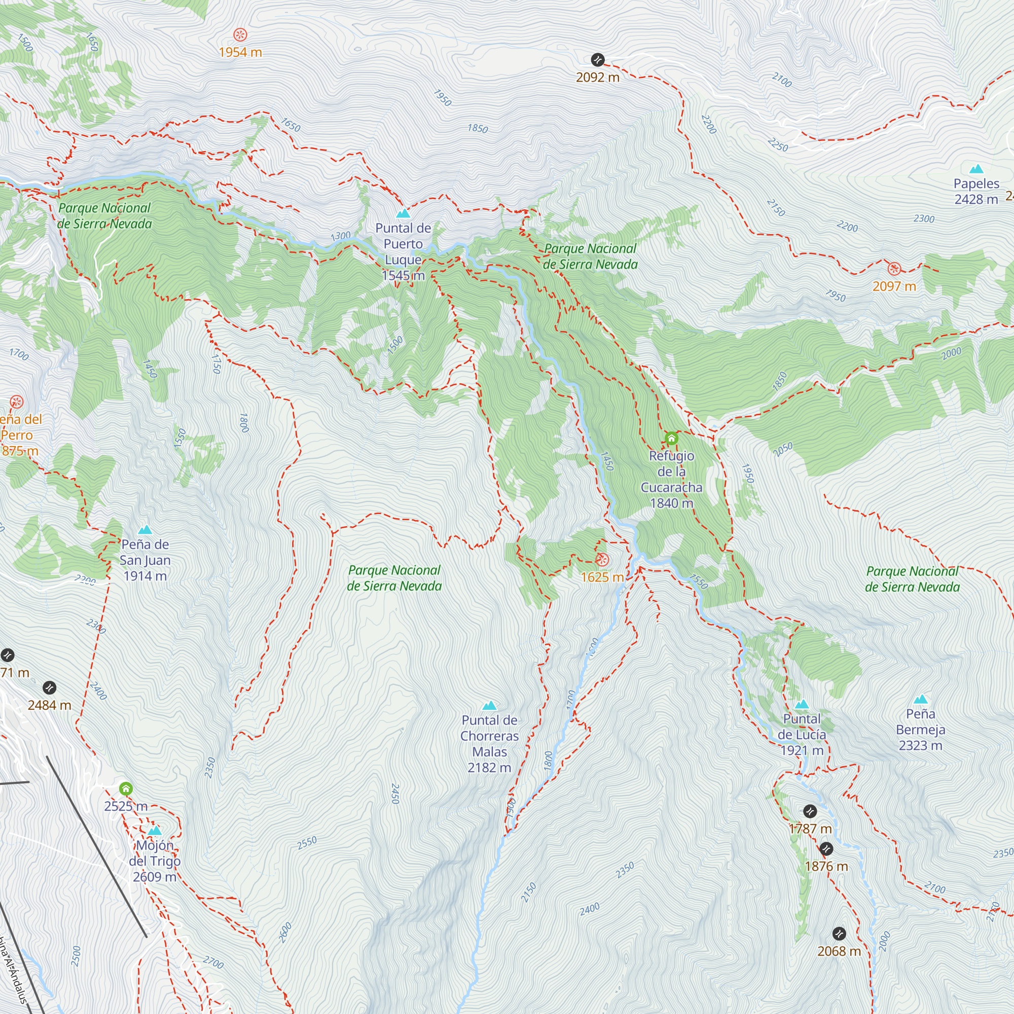 Cortijos del Hornillo map