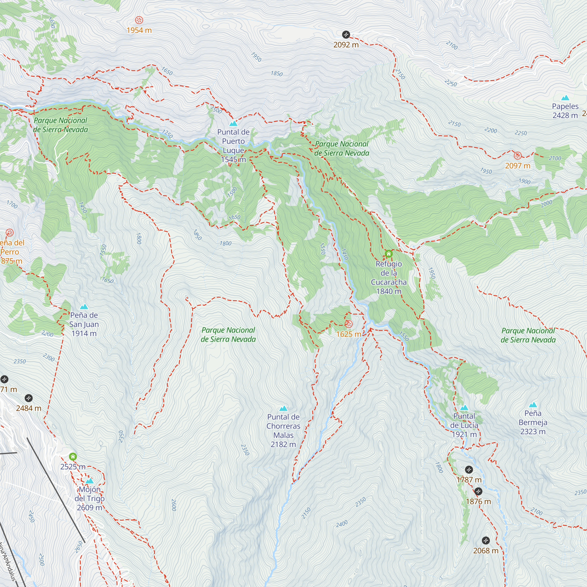 Cortijos del Hornillo map