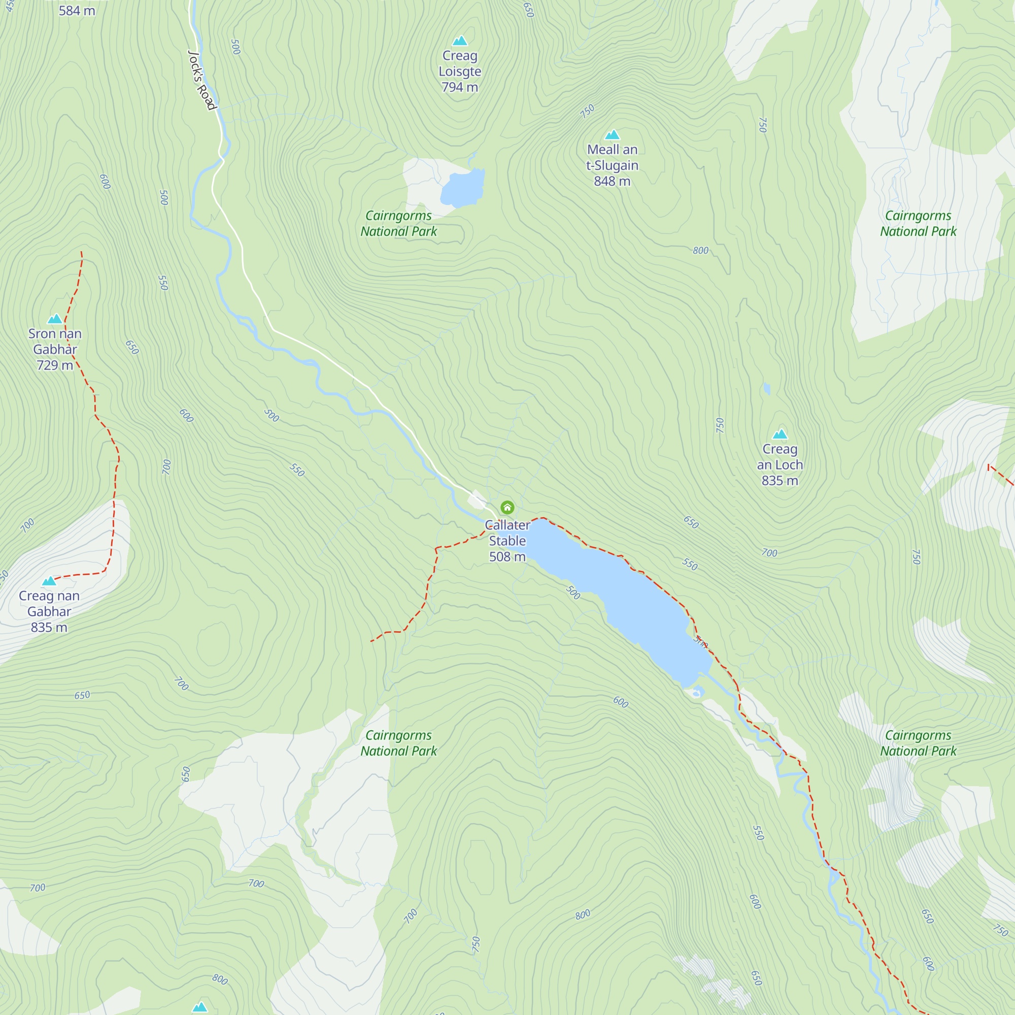 Callater Stable map