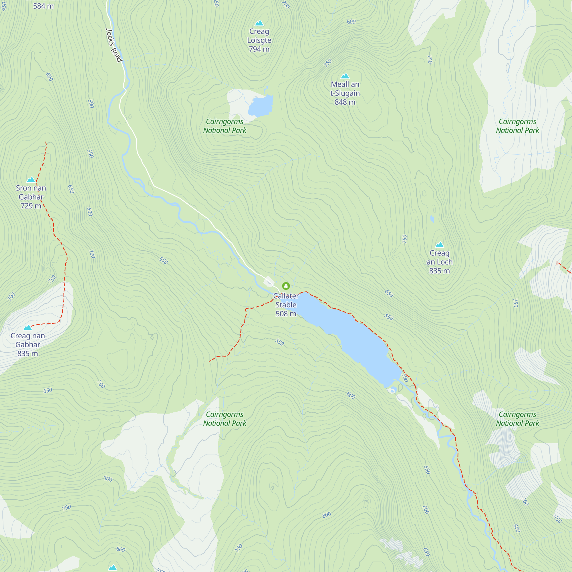 Callater Stable map
